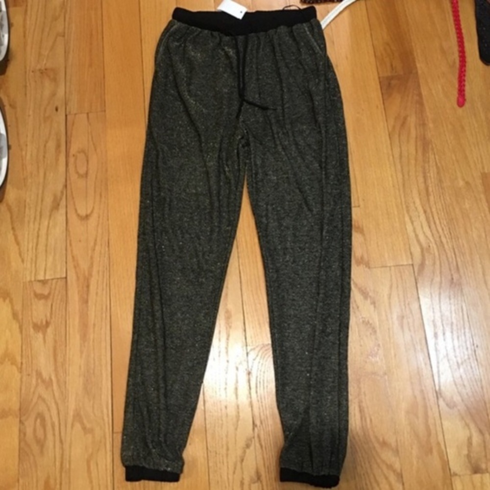 NWT LF METALLIC JOGGER PANTS